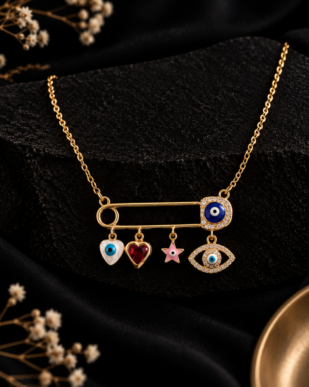 Lucky Charm Statement Necklace