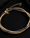 Mixed-Metal Twisted Collar Necklace