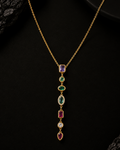 Crystal Cascade Pendant Necklace