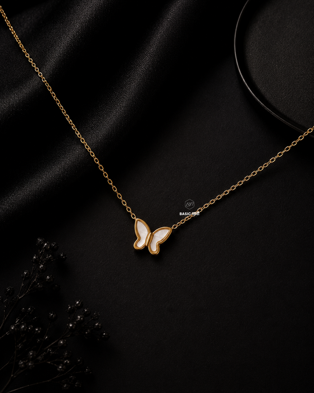 The Pearl-Lustre Butterfly Necklace