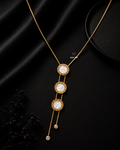 The Pearl-Lustre Roman Medallion Necklace