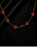 The Crimson Clover Station Necklace