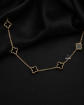 The Onyx Clover Station Necklace