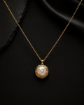 The Golden Nest Pearl Pendant Necklace