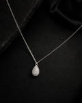 Stellar Teardrop Pavé Pendant Necklace