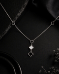 Cascading Clover Motif Necklace