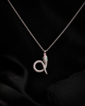 Emerald-Eyed Pavé Snake Pendant Necklace