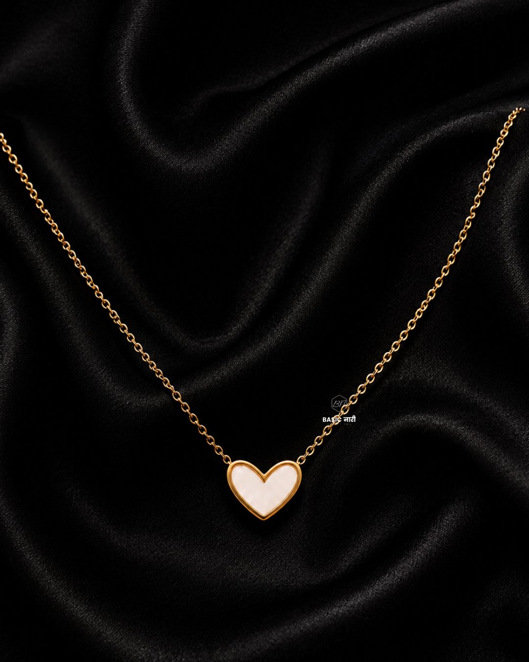 The Pearl-Lustre Heart Necklace
