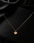 Heart Bezel Pendant Necklace