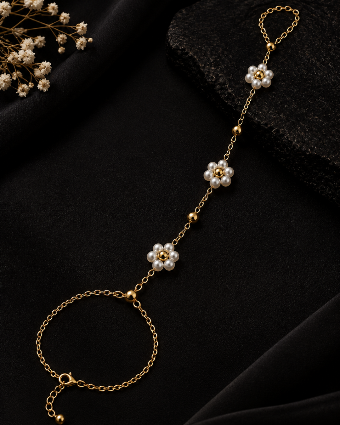 Pearl Blossom Hand Chain