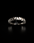 Silver Interlocking Heart Band Ring