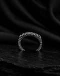 The Interlocking Hearts Silver Adjustable Ring