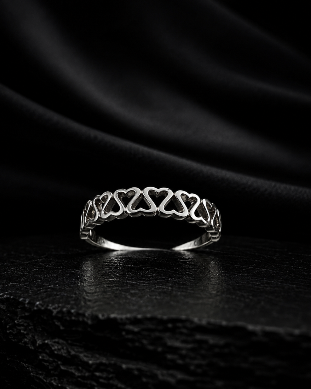 Modern Romance Silver Stacker