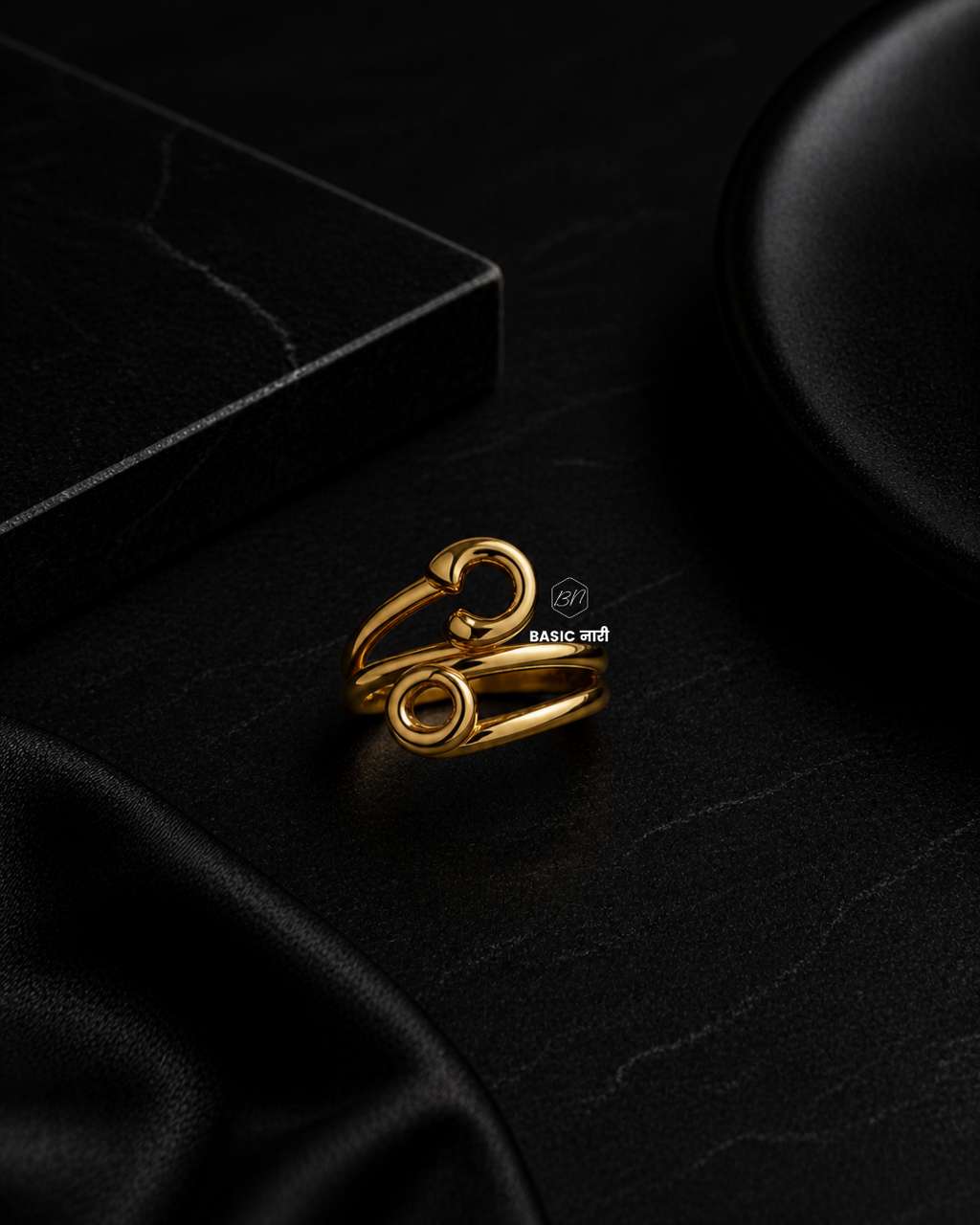 Dual Loop Spiral Wrap Ring