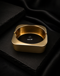 The Sculpted Square Hinged Cuff