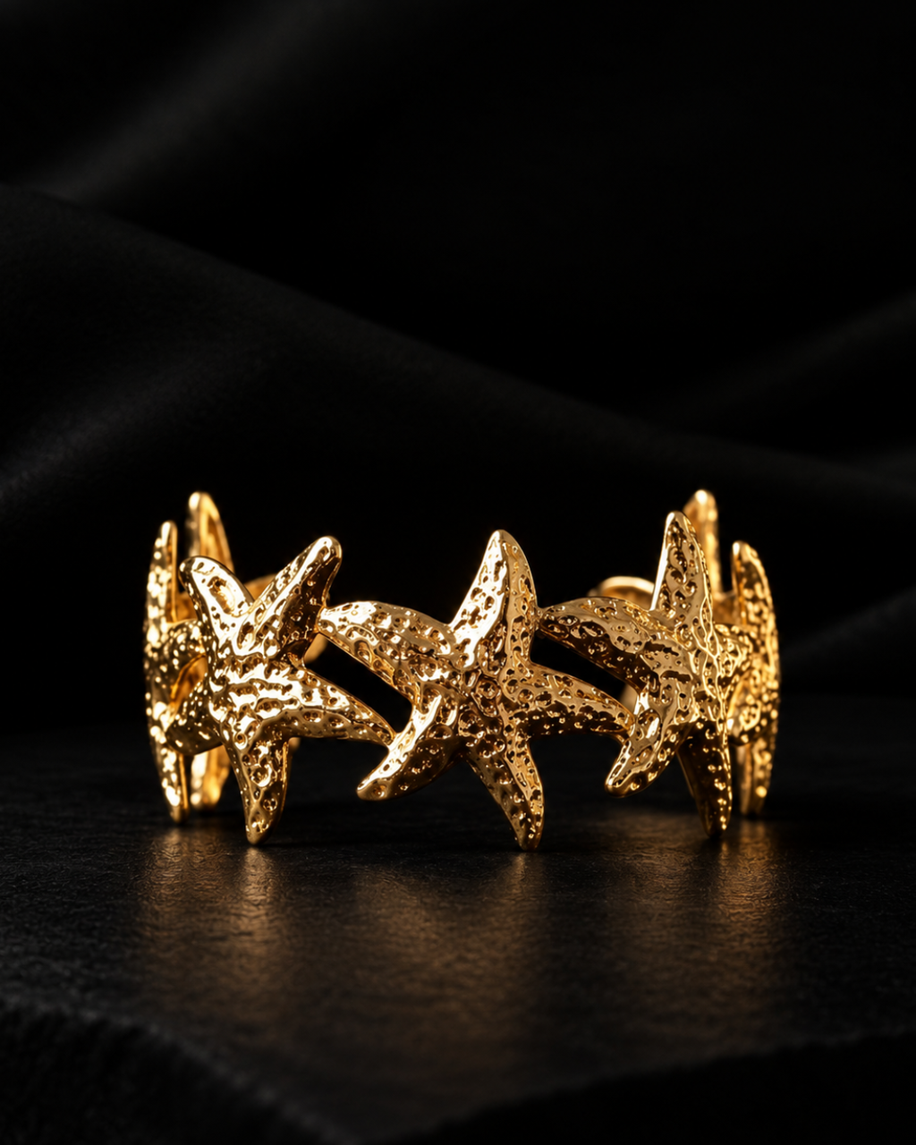 Starfish Sculptural Cuff Bracelet