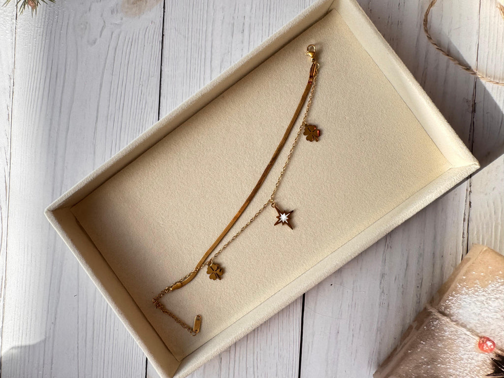 The Celestial Clover Layered Bracelet